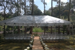 Alquiler carpa 12x6mts transparente.