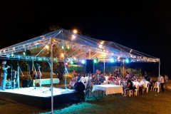 Alquiler carpa 12x6mts transparente.
