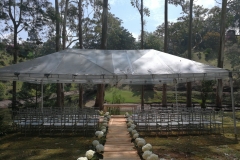 Alquiler carpa 12x6mts transparente.