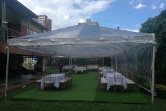 Techo 24x12mts lona transparente