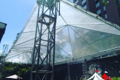 Alquiler techo 12x6 mts en lona transparente - Medellín