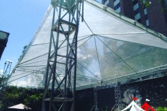 Alquiler techo 12x6 mts en lona transparente - Medellín