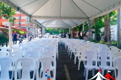 Alquiler techo 24x12mts, tarima y carpa, sonido.