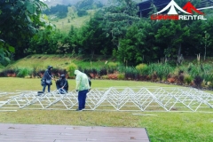 Evento Palau - Montaje trimalla 12x6mts.